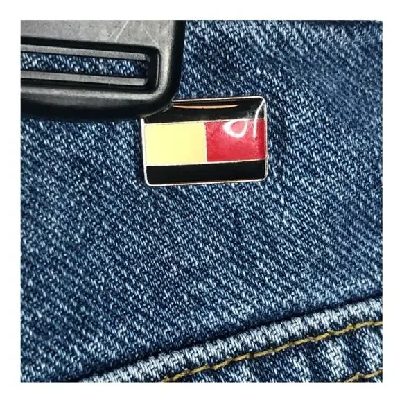 Tommy Hilfiger Vintage High-Waist Capri Mom Jeans Size 10 – Split Seam Retro - Picture 9 of 16